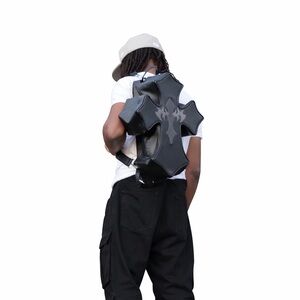 Black Cross Shaped Backpack